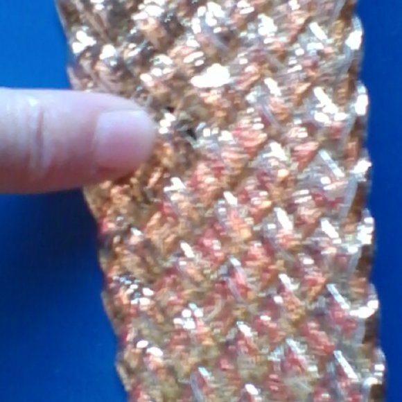 Vintage 70's Belt Gold Belt Fashion Retro - Picture 2 of 9